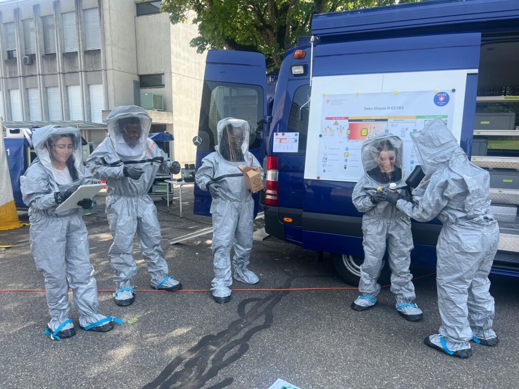 The Youth for Biosecurity Fellows attend a day trip to the Spiez Laboratory.