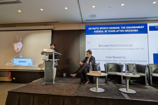 High Representative for Disarmament Affairs Izumi Nakamitsu delivered a keynote speech at the EU Non-Proliferation and Disarmament Conference