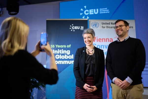 Rebecca Jovin and Patrick Labuda. Image credig: CEU / Daniel Vegel