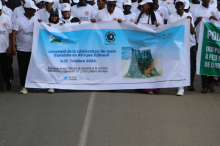 Defense and Security Forces, UNREC and RECSA march for the launch of the African Amnesty Month