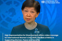High Representative Izumi Nakamitsu video message marking International Women’s Day 2025