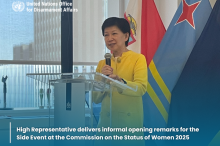 High Representative delivers informal opening remarks for the Side Event at the Commission on the Status of Women 2025