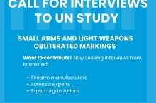 Call for Interviews: Study on Small Arms and Light Weapons