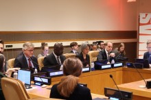 Picture of irst Committee side event: “Secretary-General’s Campaign on Humanitarian Disarmament and Mine Action”