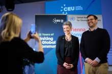 Rebecca Jovin and Patrick Labuda. Image credig: CEU / Daniel Vegel